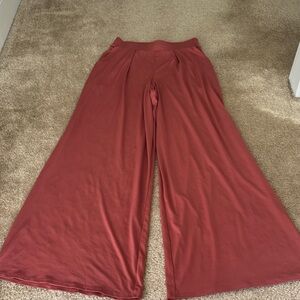 Express Wide-Leg Pants in Terracotta